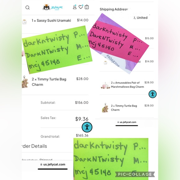 BNWT JELLYCAT I AM TIMMY TURTLE BAG CHARM SO ADORABLE - Picture 15 of 16